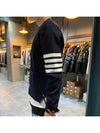 Milano Stitch 4 Bar Cardigan Navy - THOM BROWNE - BALAAN 5