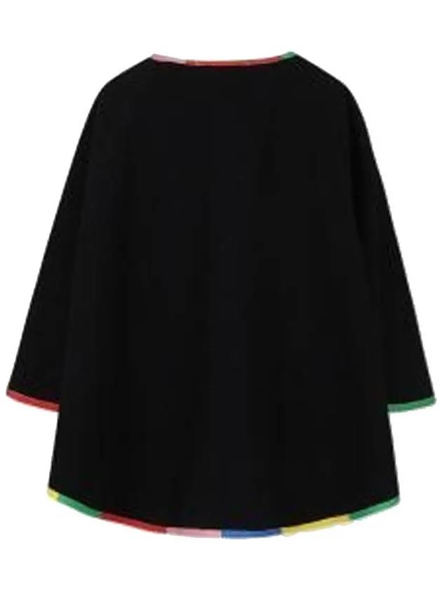 Kids Wool Cape Jacket Black TV2D33 Z2368 930 - STELLA MCCARTNEY - BALAAN 3