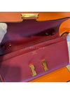 Constance long to go woc cross bag rouge grenat gold - HERMES - BALAAN 4