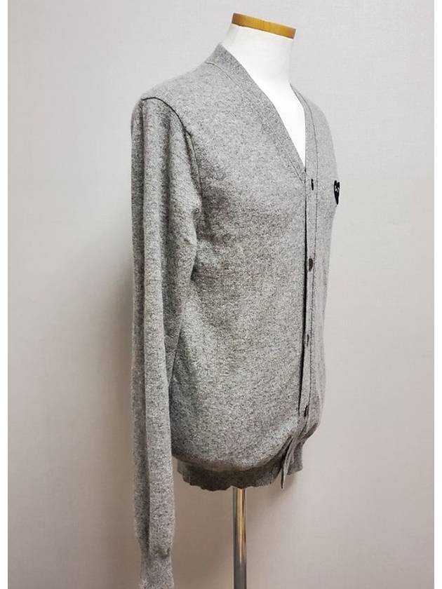 Gray Black Wappen Cardigan M - COMME DES GARCONS - BALAAN 6