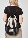 Nylon color matching string backpack Black - THE GREEN LAB - BALAAN 6