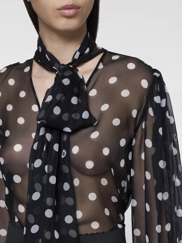 Blusa a pois Dolce & Gabbana in seta - DOLCE&GABBANA - BALAAN 3