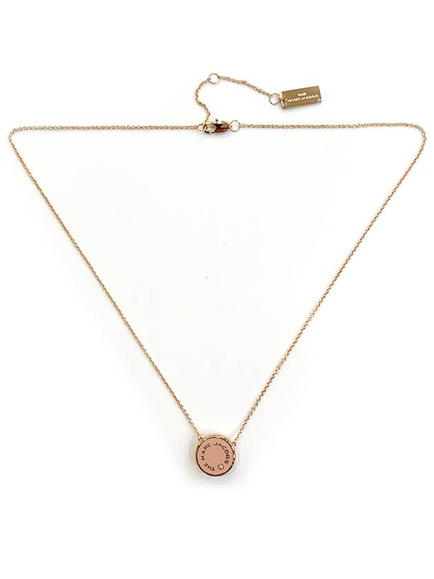 Reversible Medallion Pendant Necklace Pink - MARC JACOBS - BALAAN 3