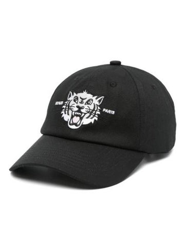 Tiger Embroidery Ball Cap Black - KENZO - BALAAN 1