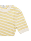Striped jersey stitch short sleeve knit FKA413A Y8007 740 - THOM BROWNE - BALAAN 5