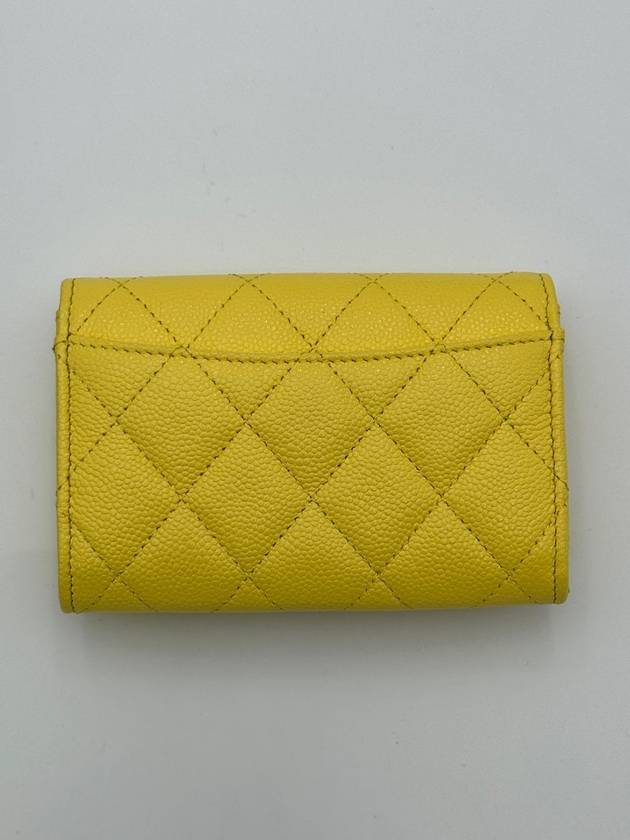 Classic Snap Card Wallet Caviar 24S Yellow Gold AP0214 - CHANEL - BALAAN 5