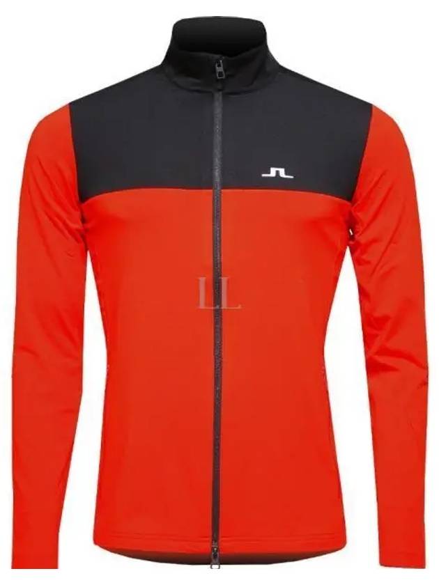 Banks Mid Layer Zip-Up Jacket Red - J.LINDEBERG - BALAAN 2