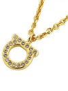 Gancini Crystals Necklace Gold - SALVATORE FERRAGAMO - BALAAN 2