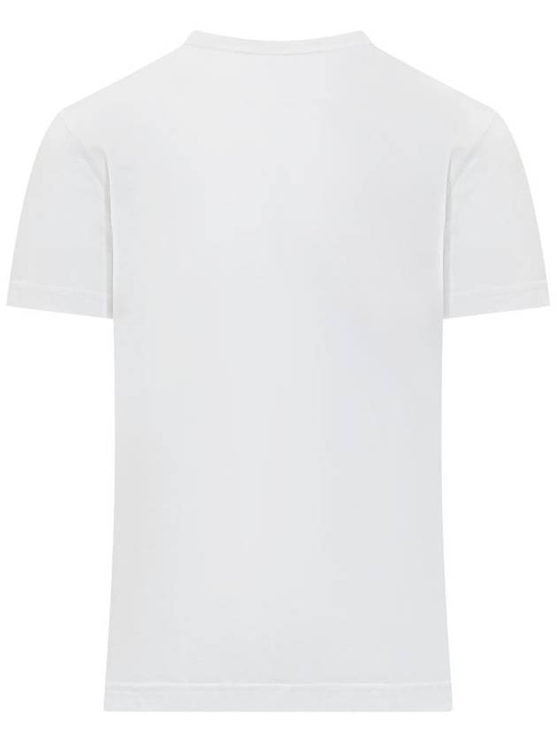 logo patch crew neck cotton short sleeve t-shirt white - DOLCE&GABBANA - BALAAN 3