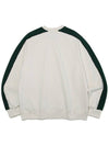 Piping Block Sweatshirts Ivory - OGARP - BALAAN 3