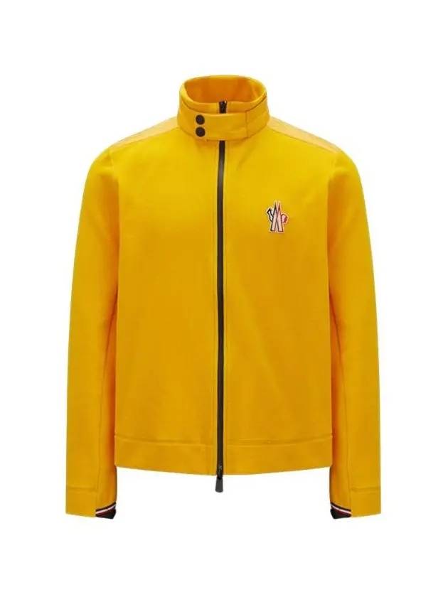 Fleece Zip-Up Jacket Sunny Yellow - MONCLER - BALAAN 1