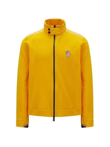 Fleece Zip-Up Jacket Sunny Yellow - MONCLER - BALAAN 1