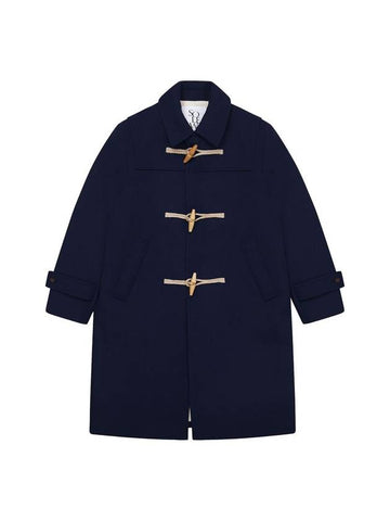 Men's Wool Duffel Coat Navy SW22ICO06NV - SOLEW - BALAAN 1