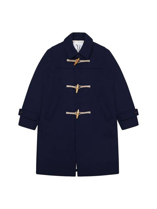 Men's Wool Duffel Coat Navy SW22ICO06NV - SOLEW - BALAAN 2