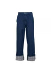 Logo Grid Workwear Jeans Dark Blue - JW ANDERSON - BALAAN 2