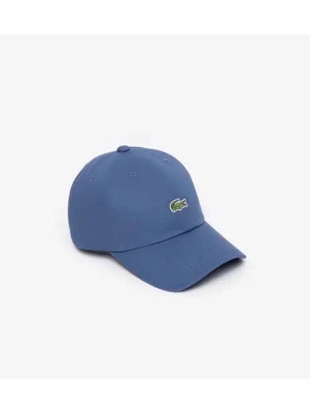 Cotton Twill Basic Baseball Cap Blue - LACOSTE - BALAAN 1