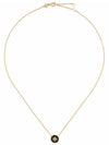 Kira Enamel Pendant Necklace Tory Gold Black - TORY BURCH - BALAAN 2