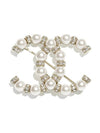 CC Logo Pearl Crystal Brooch Gold - CHANEL - BALAAN 3