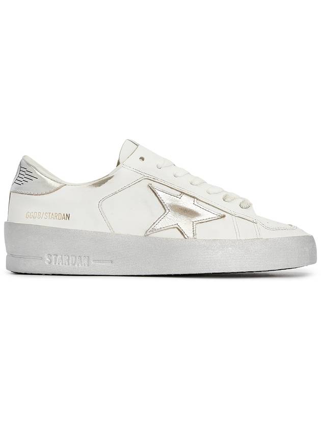 Stardan Silver Tab Low Top Sneakers White - GOLDEN GOOSE - BALAAN 7