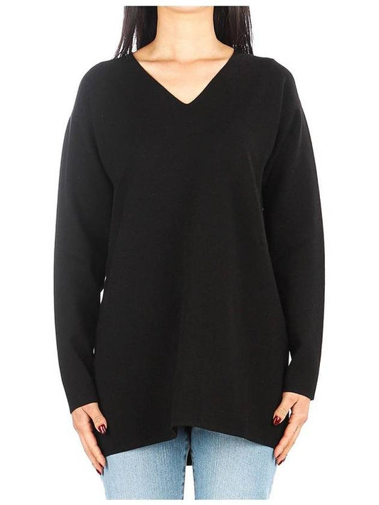 Women's Tropea V-neck Knit Top Black - MAX MARA - BALAAN 2