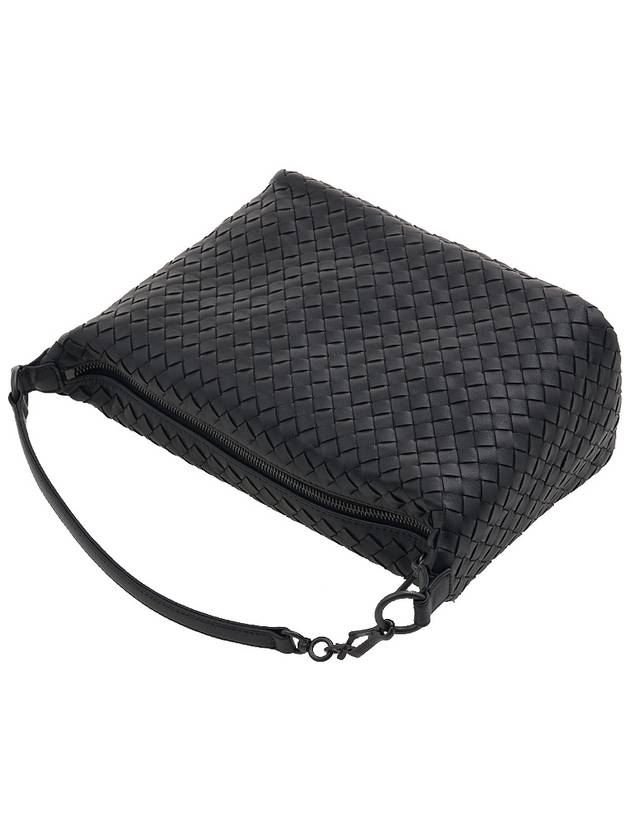 Women's Intrecciato Shoulder Bag Black - BOTTEGA VENETA - BALAAN 5