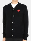 men's heart wappen cardigan black N084 BLACK - COMME DES GARCONS - BALAAN 2