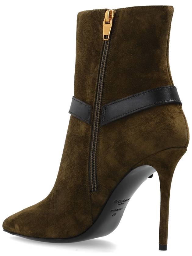 Balmain Heeled Ankle Boots, Women's, Green - BALMAIN - BALAAN 5