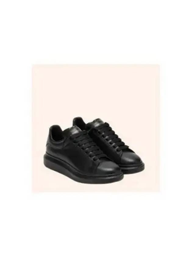 Chunky Sole Leather Low Top Sneakers Black - ALEXANDER MCQUEEN - BALAAN 2