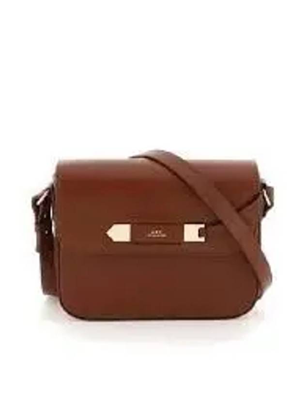 Women's Charlotte Leather Cross Bag Brown - A.P.C. - BALAAN 2