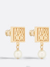 Miss Dior Resin Pearl Earrings Gold - DIOR - BALAAN 3