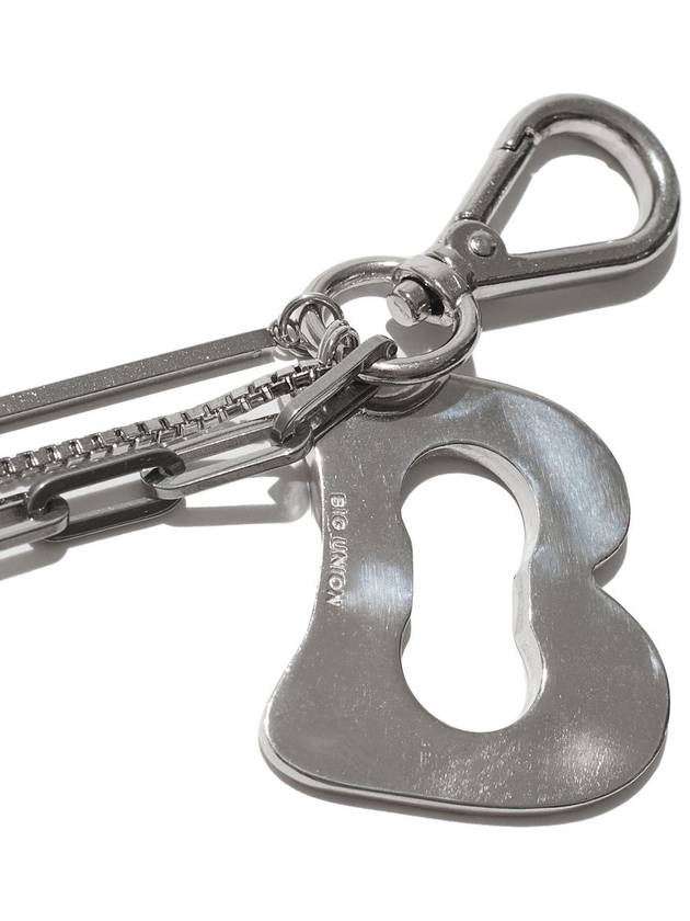 B LOGO OPENER KEY RING: SILVER - BIG UNION - BALAAN 3