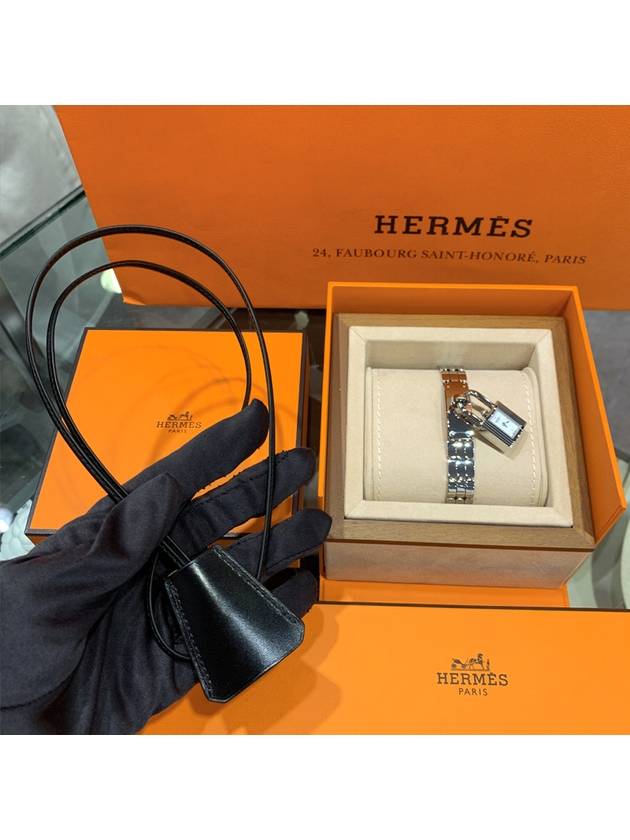 Women s Watch Kelly Mini Steel Padlock Bracelet - HERMES - BALAAN 4