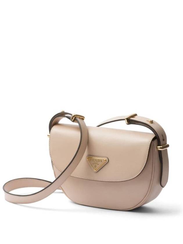 Arque Leather Shoulder Bag Travertine - PRADA - BALAAN 7