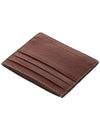 Embossed Logo Calfskin Half Wallet Brown - BRUNELLO CUCINELLI - BALAAN 5