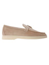 Summer Charms Walk Suede Loafers Sand Beige - LORO PIANA - BALAAN 1