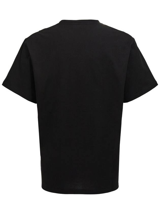 H71 794604qtabp 0527 Men's t-shirt top short sleeve polo tee logo top tank top MAN BLACK T SHIRTS - ALEXANDER MCQUEEN - BALAAN 3