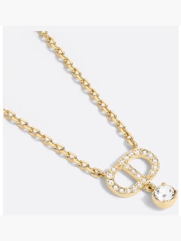 Petit CD Crystals Necklace Gold - DIOR - BALAAN 3