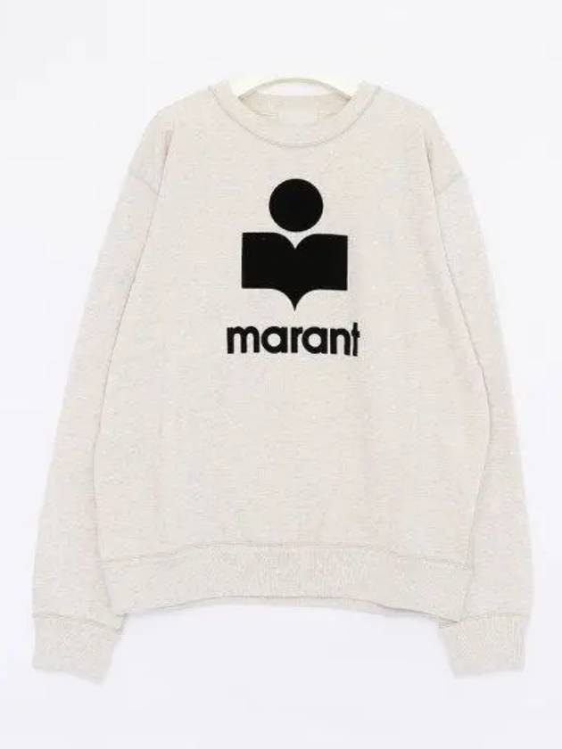 Mikoy Big Logo Cotton Sweatshirt Ecru - ISABEL MARANT - BALAAN 2