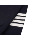 4-Bar Merino Jumper Wool Knit Top Navy - THOM BROWNE - BALAAN 5