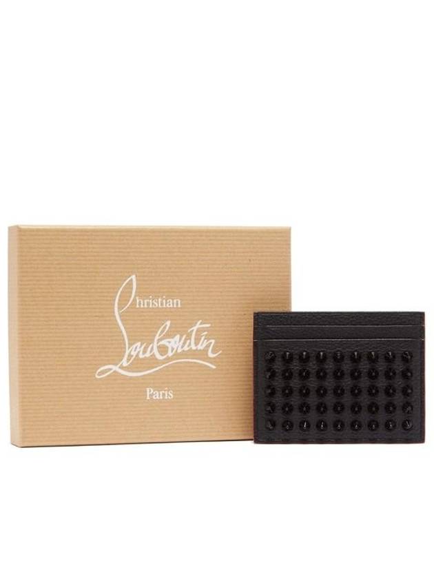 Chios Spike Card Wallet Black - CHRISTIAN LOUBOUTIN - BALAAN 7