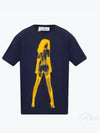 Oversized Pin-Up Short Sleeve T-shirt Navy - VIVIENNE WESTWOOD - BALAAN 2