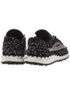 Crochet Low Top Sneakers Black - VALENTINO - BALAAN 5