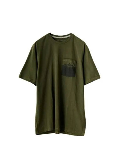 Men's Wild Waterline Pocket Responsibili Short Sleeve T-Shirt Basin Green - PATAGONIA - BALAAN 2