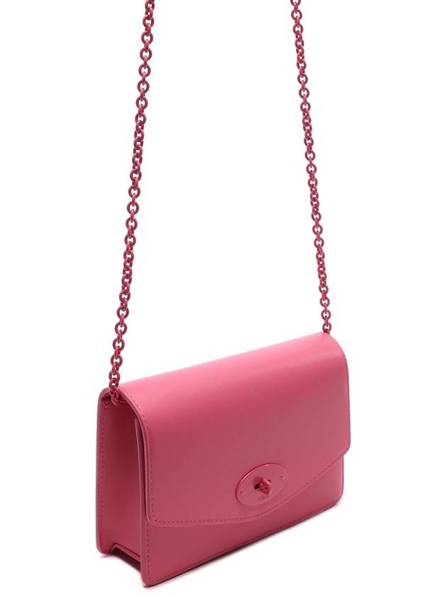 Darley Small Leather Cross Bag Pink - MULBERRY - BALAAN 4