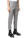 Herringbone Backstrap Wool Straight Pants Grey - THOM BROWNE - BALAAN 3