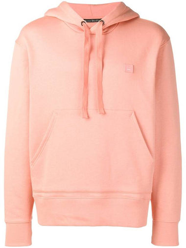 Ferris Face Patch Hoodie Pale Pink - ACNE STUDIOS - BALAAN 1