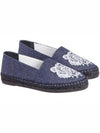 Embroidered Tiger Denim Espadrilles Navy - KENZO - BALAAN 6