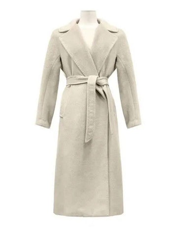 Tempera wool handmade long coat cream 50160423600 23 1212102 - MAX MARA - BALAAN 1