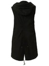 12th Anniversary Hooded Long Vest Field Jacket Black WL108S 9001 - MR & MRS ITALY - BALAAN 3