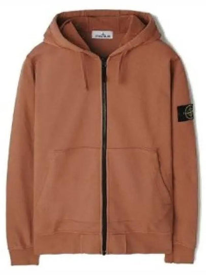 Compass Badge Zip Up Hoodie Dark Orange - STONE ISLAND - BALAAN 2